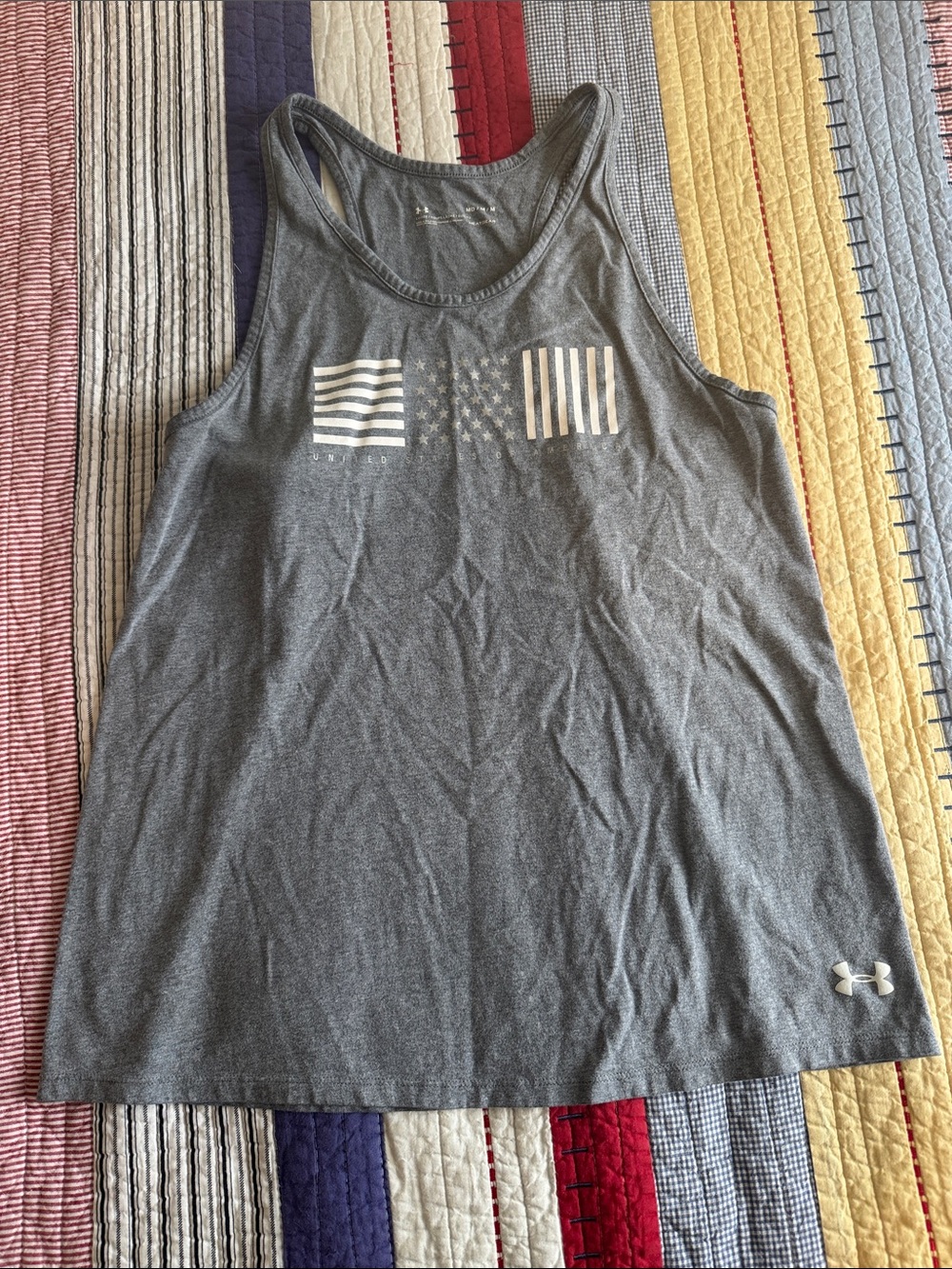 Under Armour headgear USA Graphic Racerback Loose fit Tank Size M
